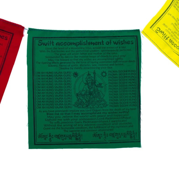 Drapeaux de prière tibétains Gourou Rimpoché | Pieralune