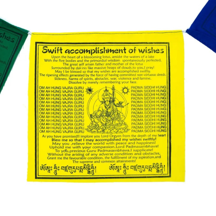 Drapeaux de prière tibétains Gourou Rimpoché | Pieralune