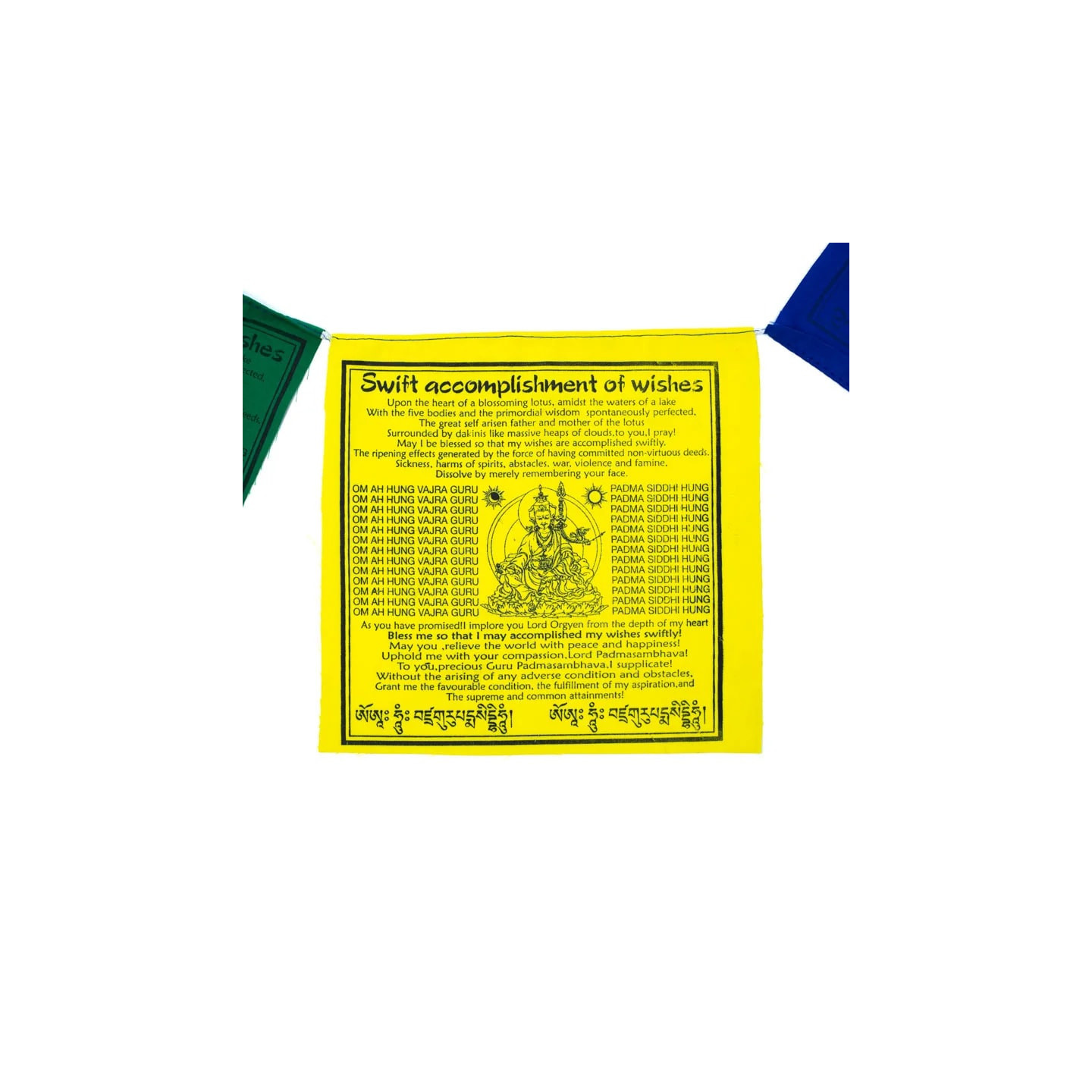 Drapeaux de prière tibétains Gourou Rimpoché | Pieralune