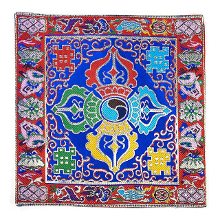 Napperon cloche tibétaine/Autel motif d. Dorje | Pieralune