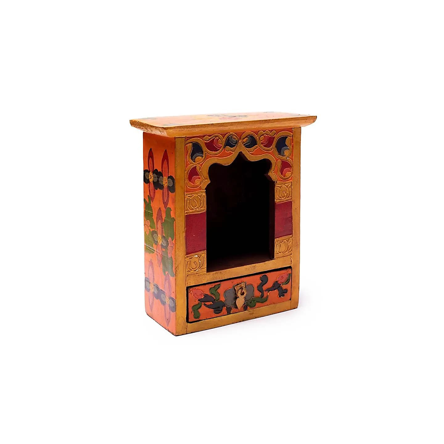 Autel avec tiroir bois - peint à la main | Pieralune