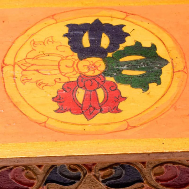 Autel avec tiroir bois - peint à la main | Pieralune