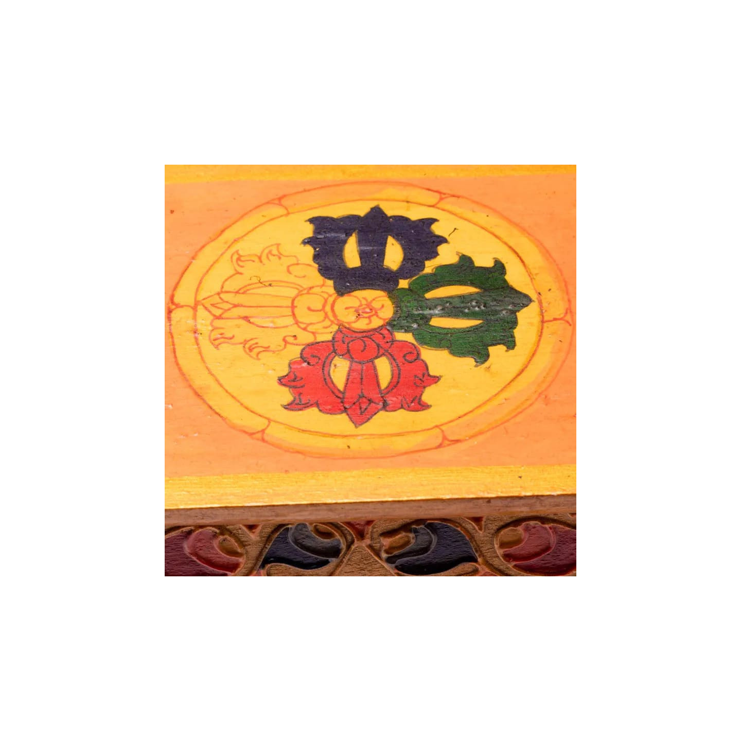 Autel avec tiroir bois - peint à la main | Pieralune