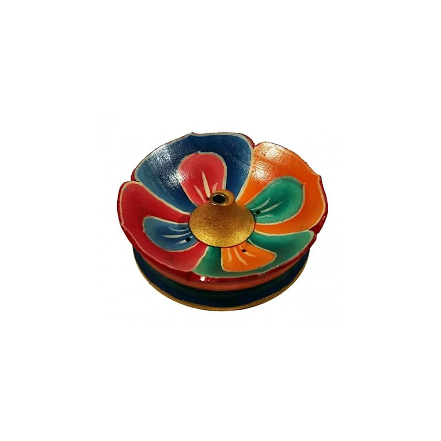 Brûle bâton d'encens lotus en bois coloré | Pieralune