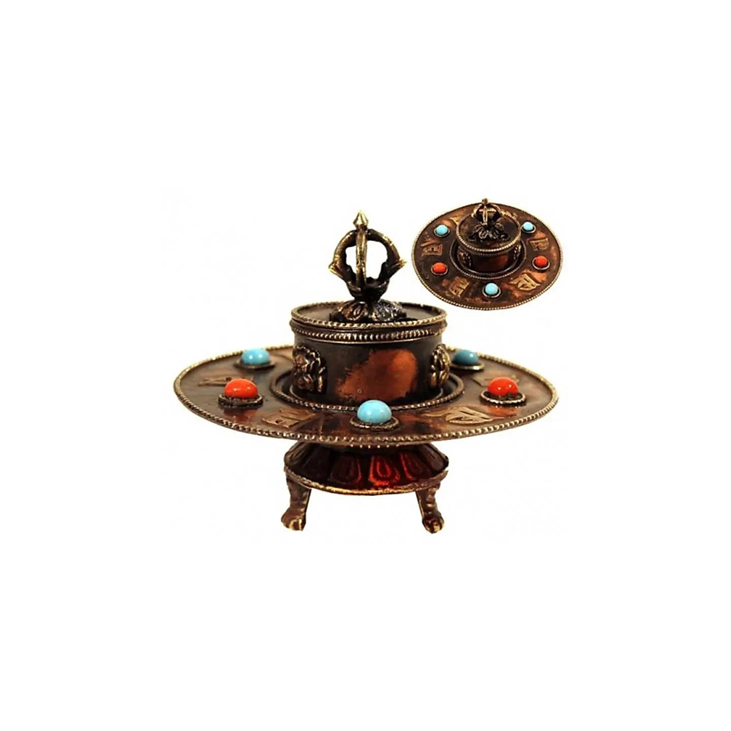 Brûle encens Tibétain en métal | Pieralune