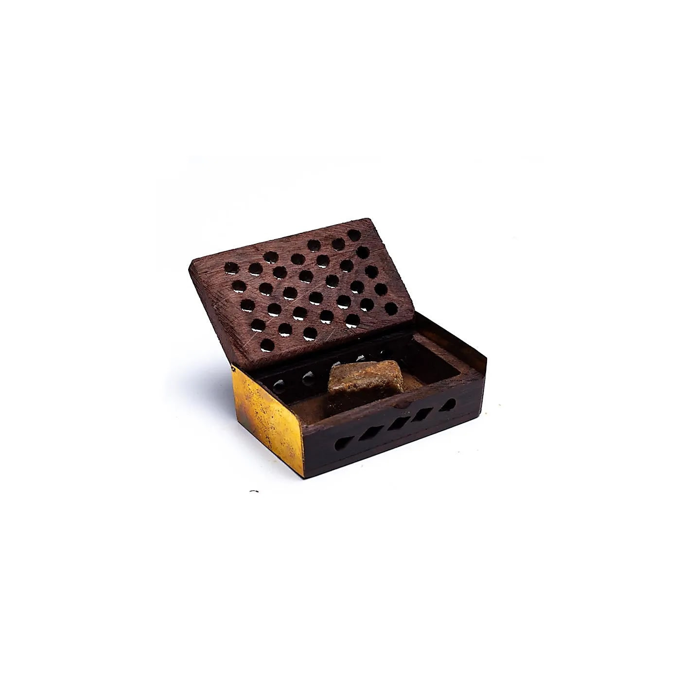 Encens Résine - Rose Ambre + diffuseur en bois | Pieralune