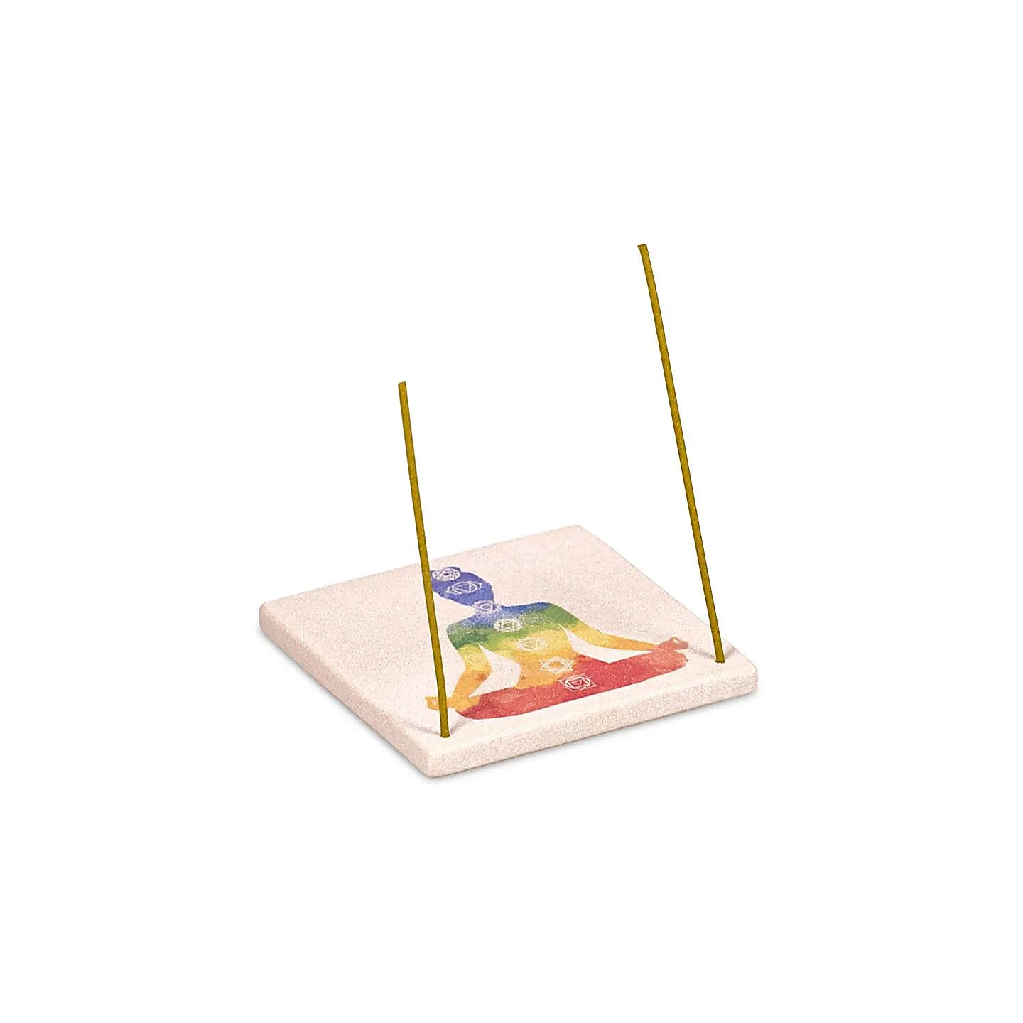 Brule encens en grès 7 chakras | Pieralune