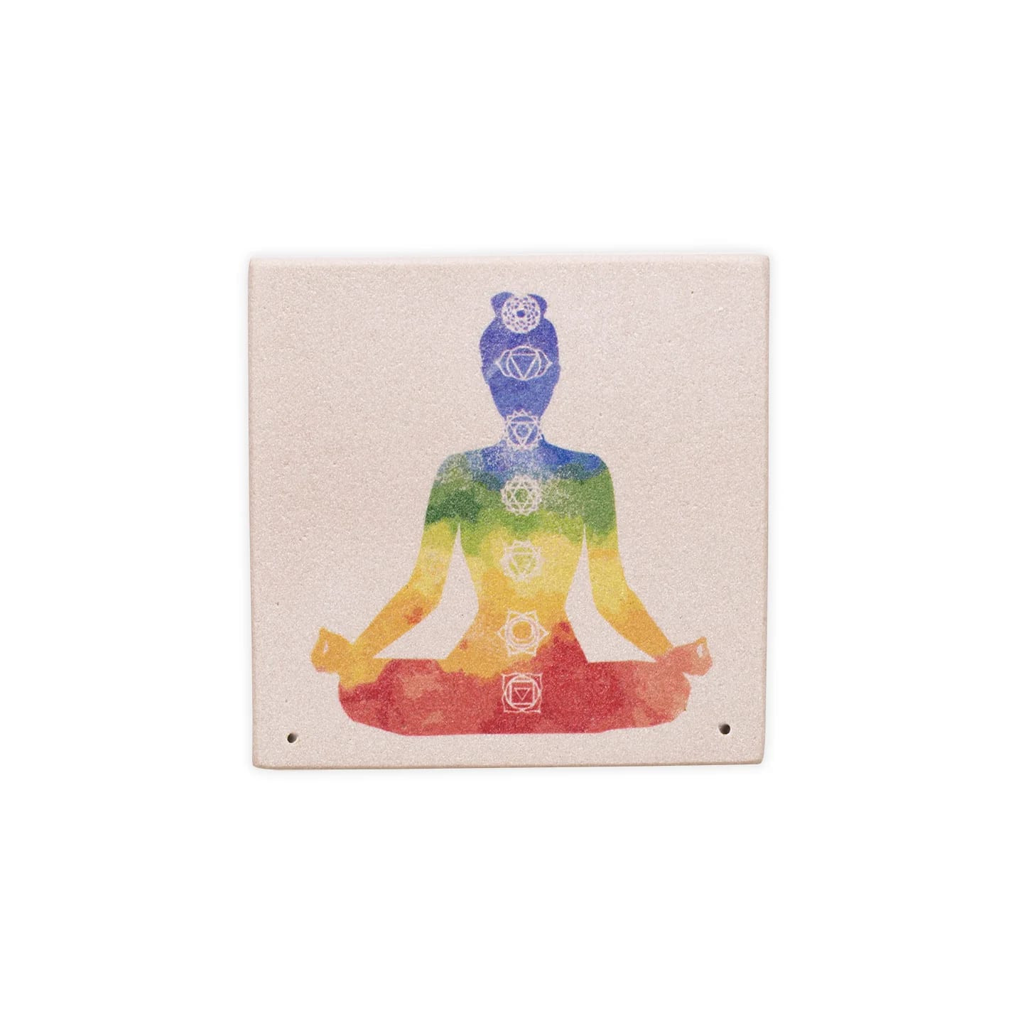 Brule encens en grès 7 chakras | Pieralune