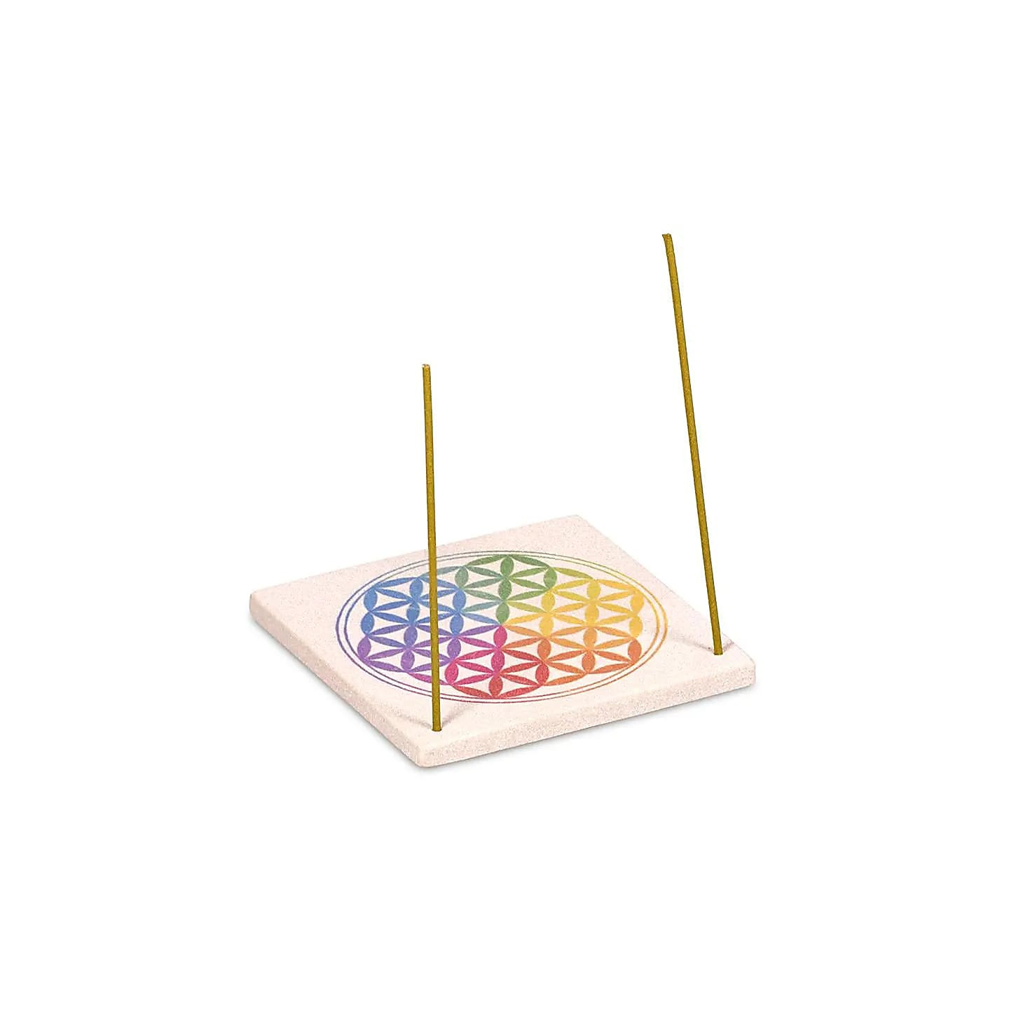 Brule encens en grès Fleur de Vie | Pieralune