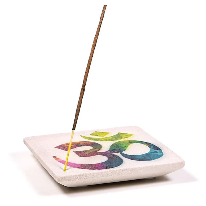 Brûleur d'encens en grès Om | Pieralune