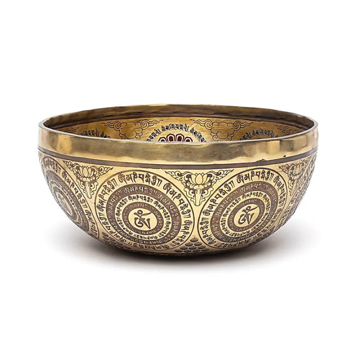 Bol chantant Chenrezig peint à la main | Pieralune