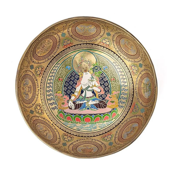 Bol chantant Tara Blanche peint à la main | Pieralune