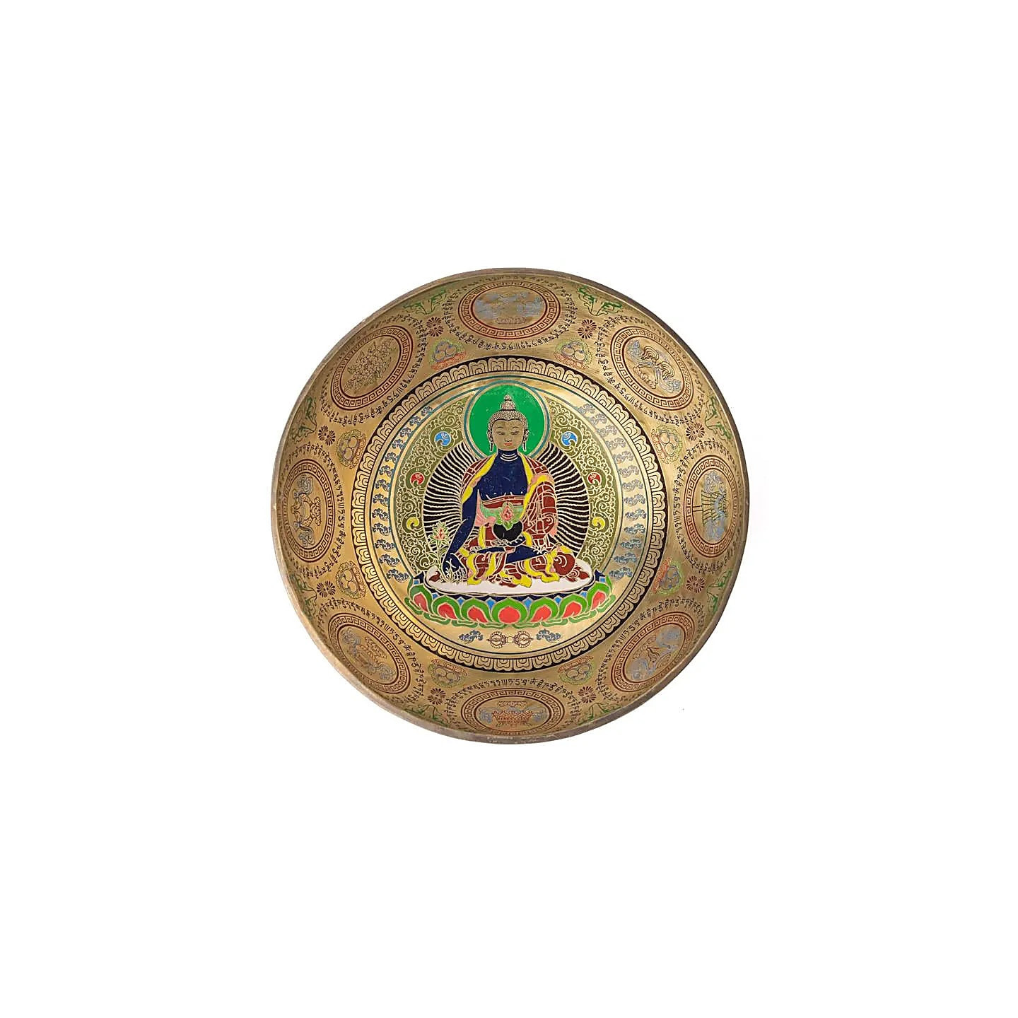 Bol chantant Bouddha de la Médecine peint à la main | Pieralune