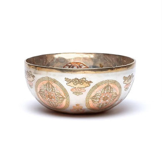 Bol chantant plaqué argent Bouddha Shakyamuni | Pieralune