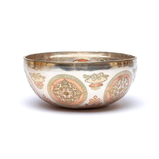 Bol chantant plaqué argent Bouddha Shakyamuni | Pieralune