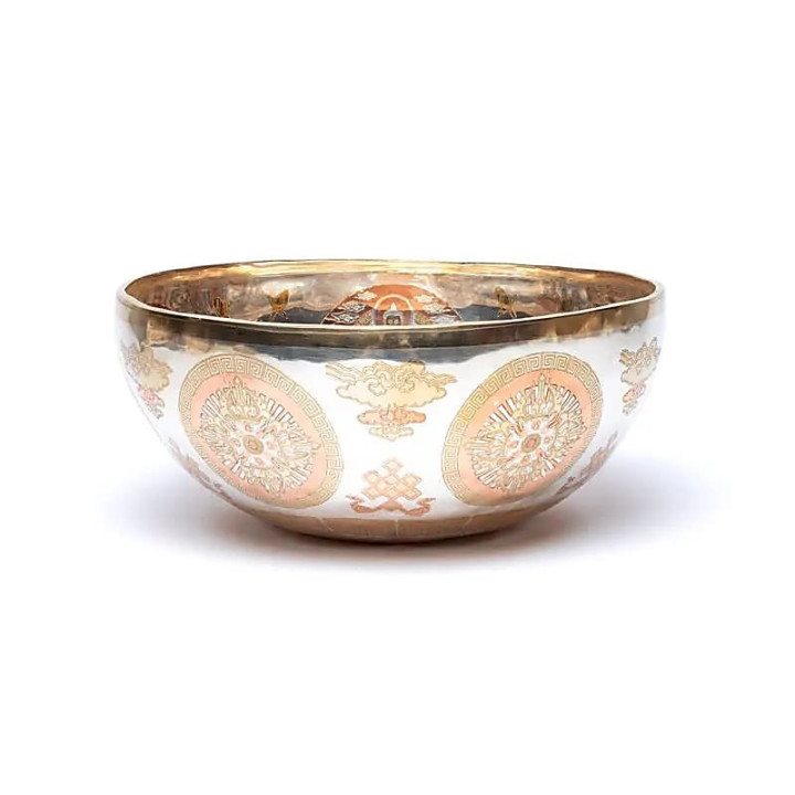 Bol chantant plaqué argent Bouddha Shakyamuni | Pieralune