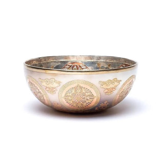 Bol chantant plaqué argent Chenrezig | Pieralune