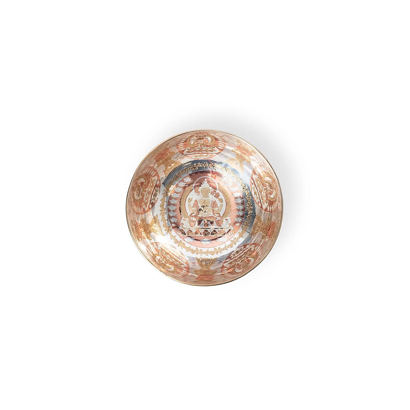 Bol chantant plaqué argent Chenrezig | Pieralune