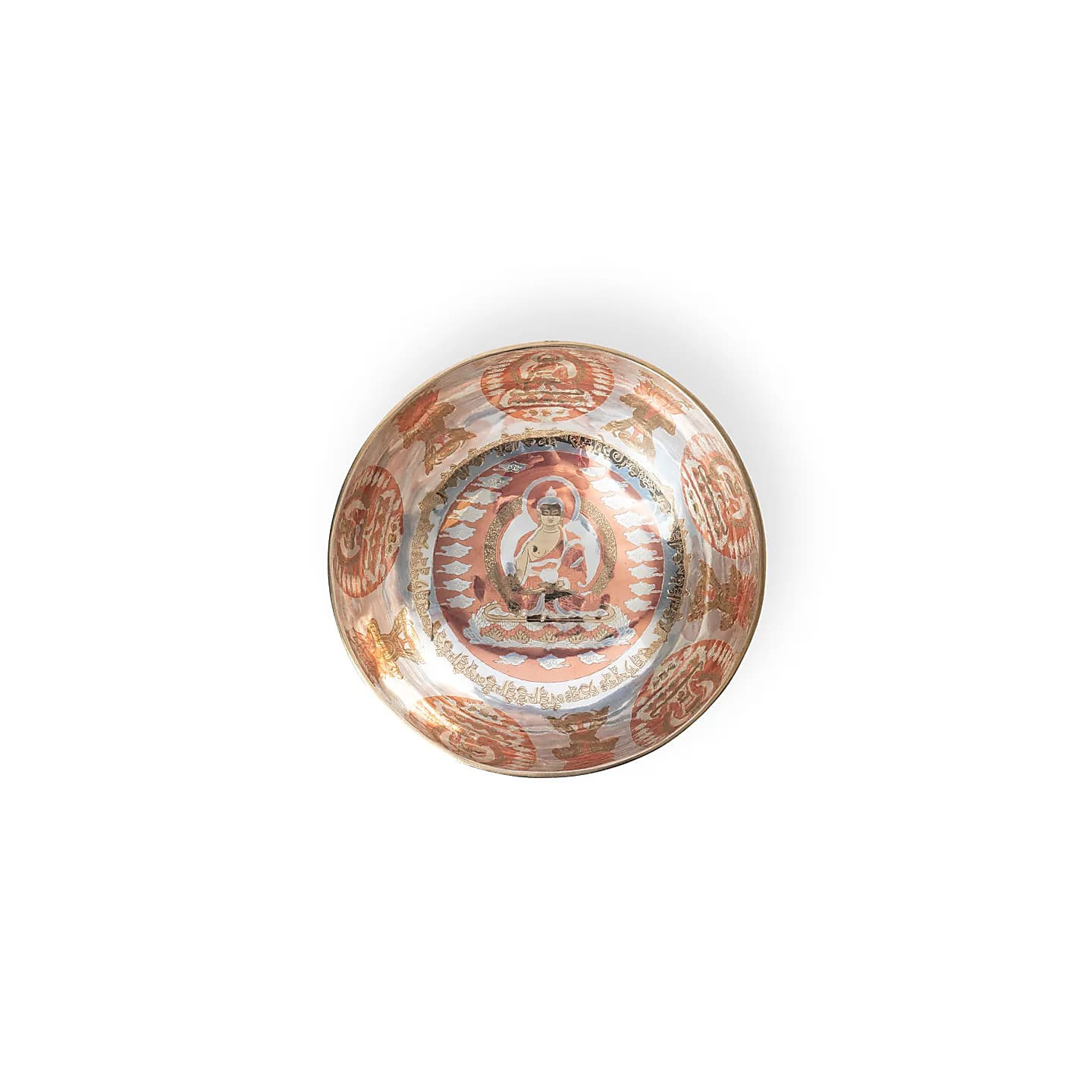 Bol chantant plaqué argent Bouddha de médecine | Pieralune
