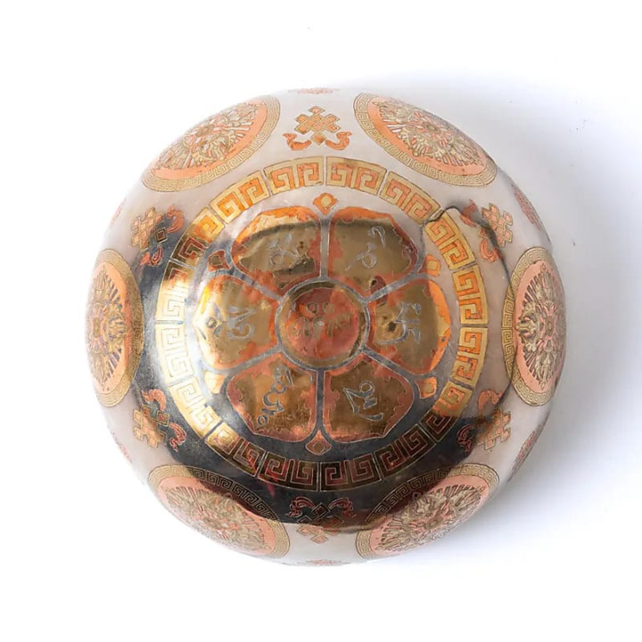 Bol chantant plaqué argent Bouddha de médecine | Pieralune