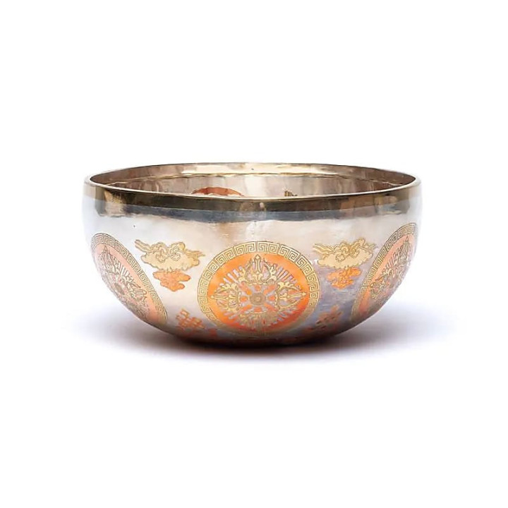 Bol chantant plaqué argent Tara Verte | Pieralune