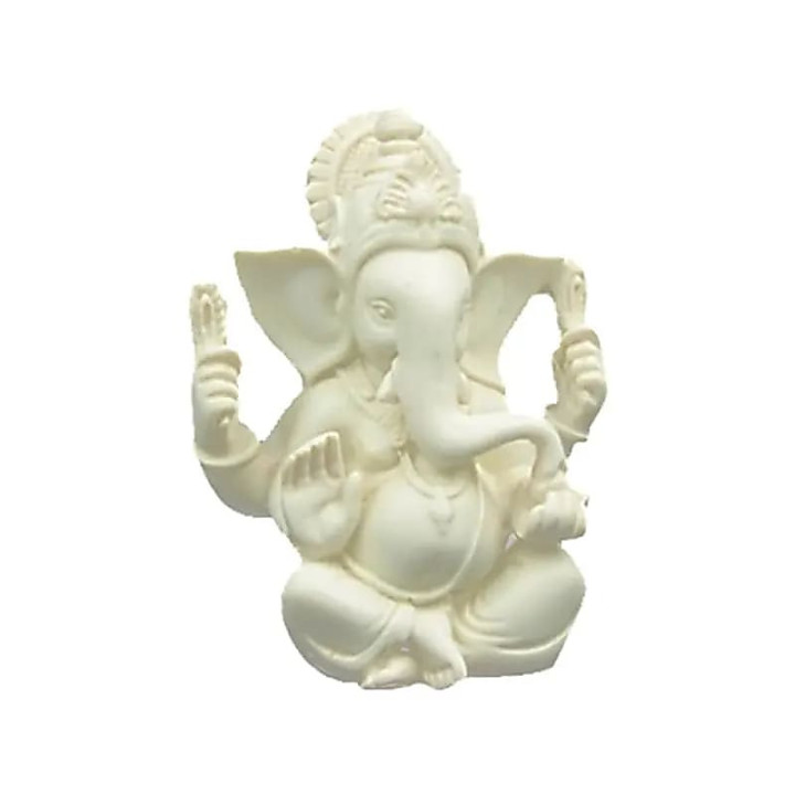 Ganesh blanc statuette | Pieralune