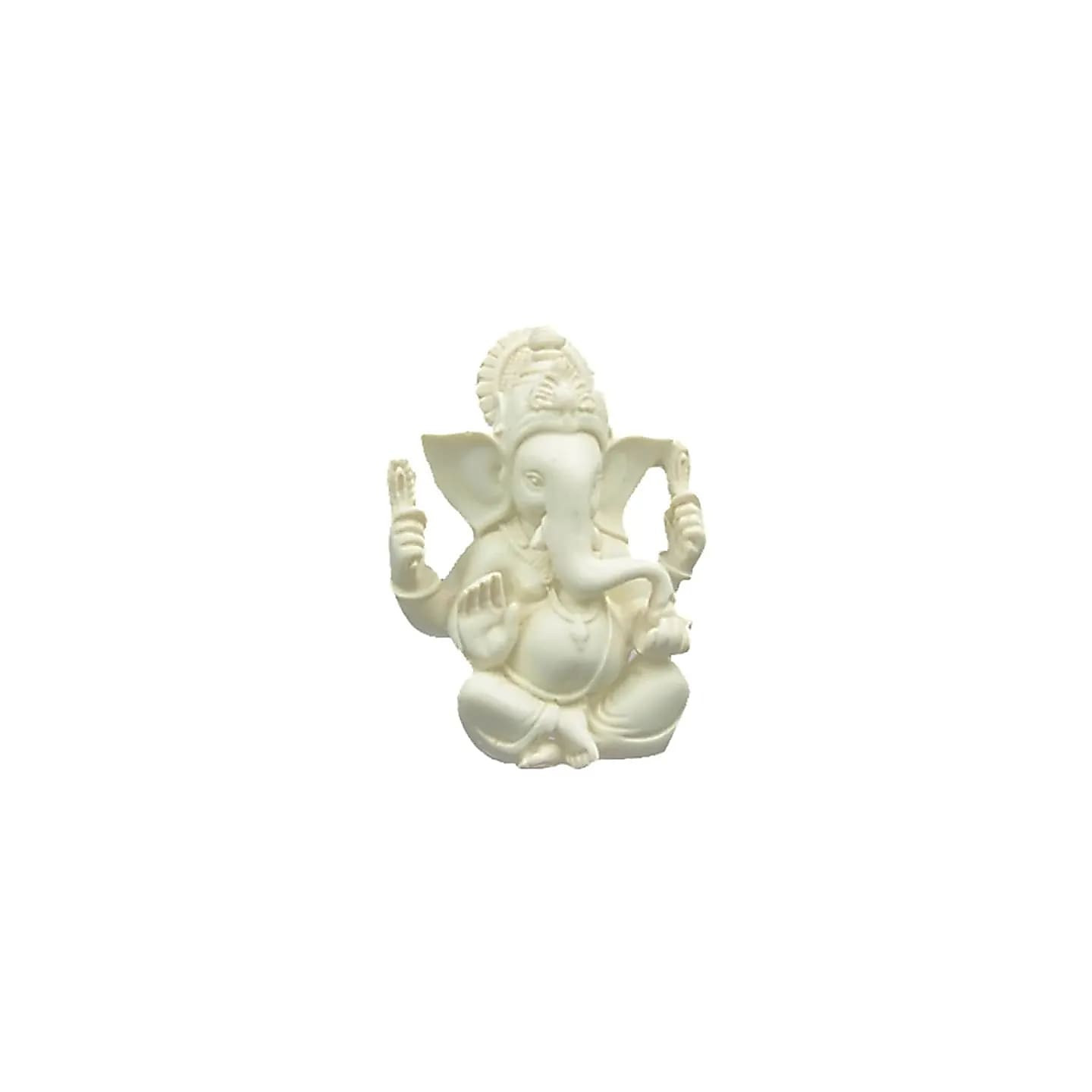 Ganesh blanc statuette | Pieralune