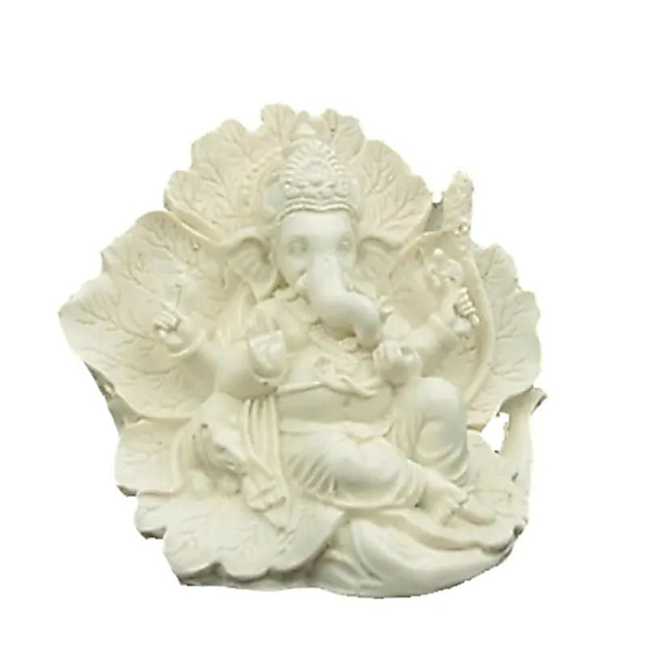 Statue de Ganesh ridhi sidhi blanc | Pieralune