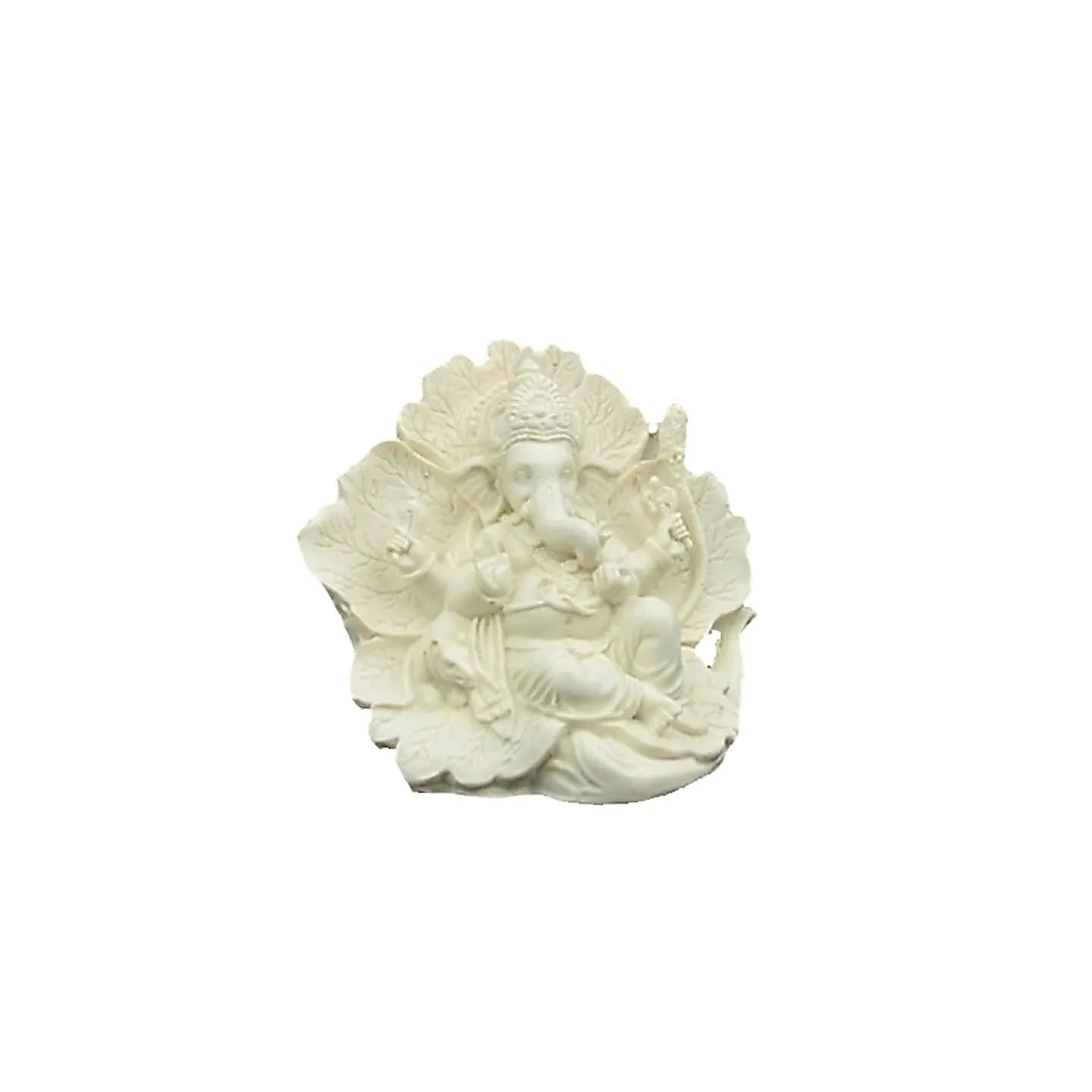 Statue de Ganesh ridhi sidhi blanc | Pieralune