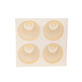 Autocollants en métal Ange doré, 4x | Pieralune