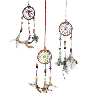 Capteur de rêves en chanvre arc en ciel XS | Pieralune