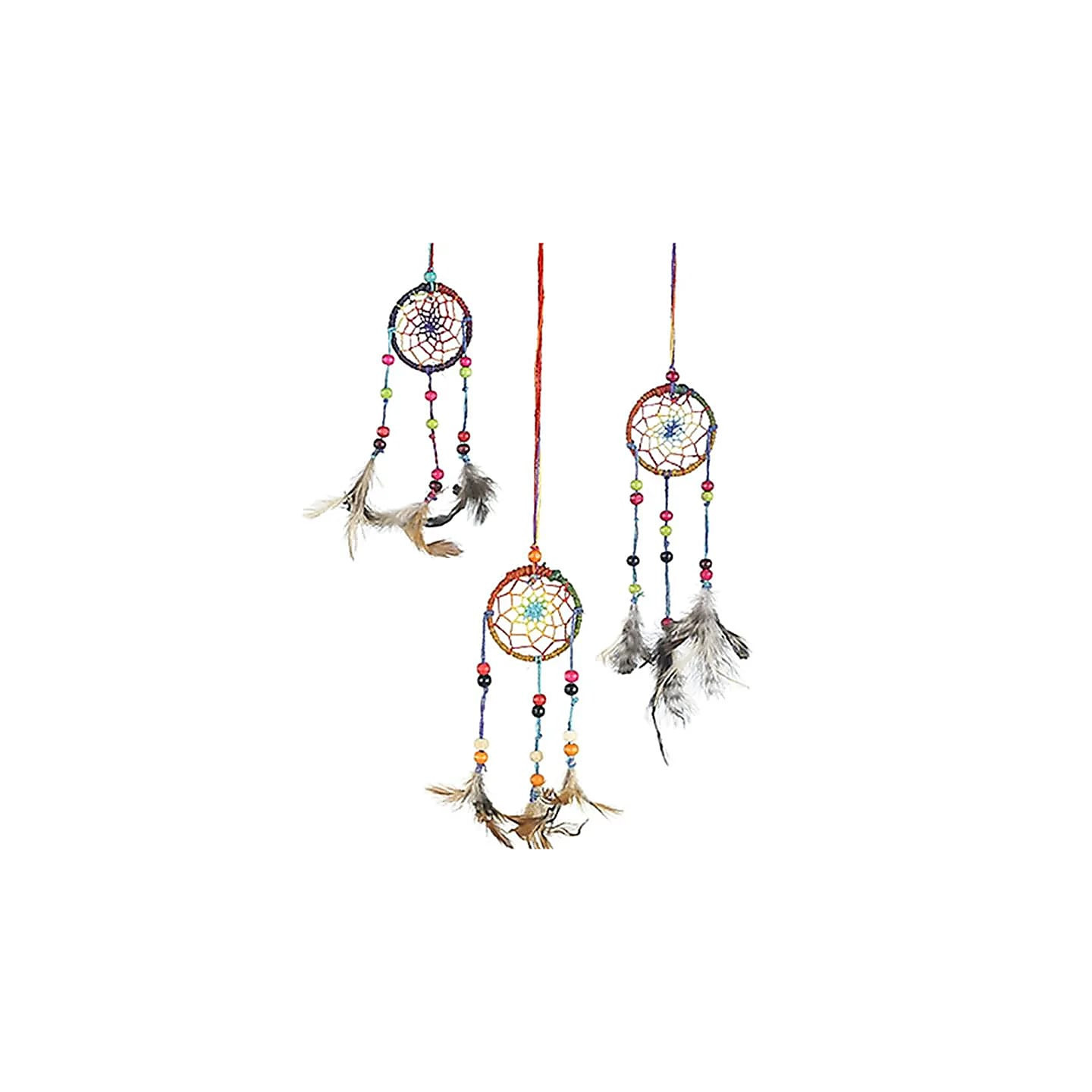 Capteur de rêves en chanvre arc en ciel XS | Pieralune