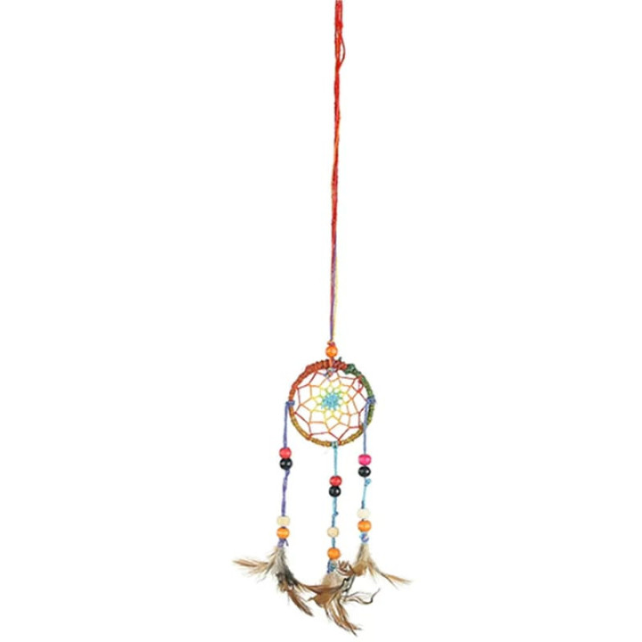 Capteur de rêves en chanvre arc en ciel XS | Pieralune