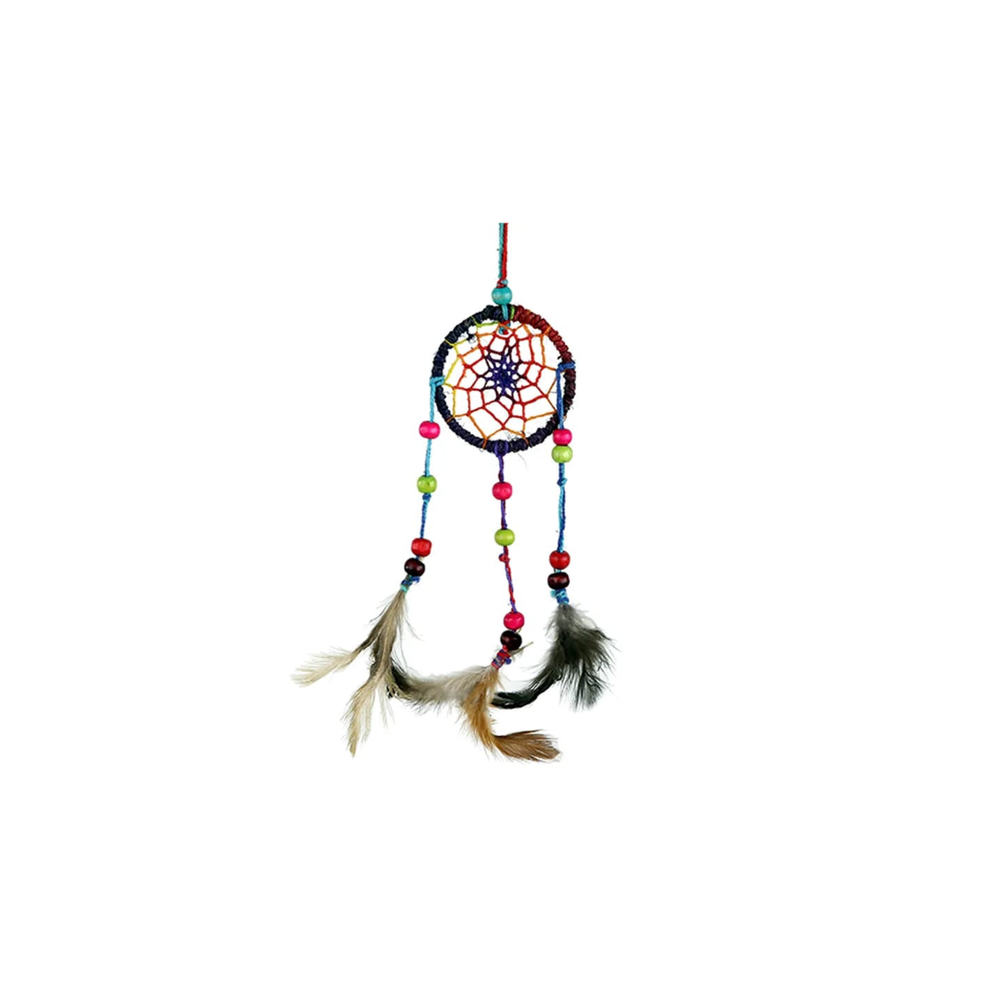 Capteur de rêves en chanvre arc en ciel XS | Pieralune