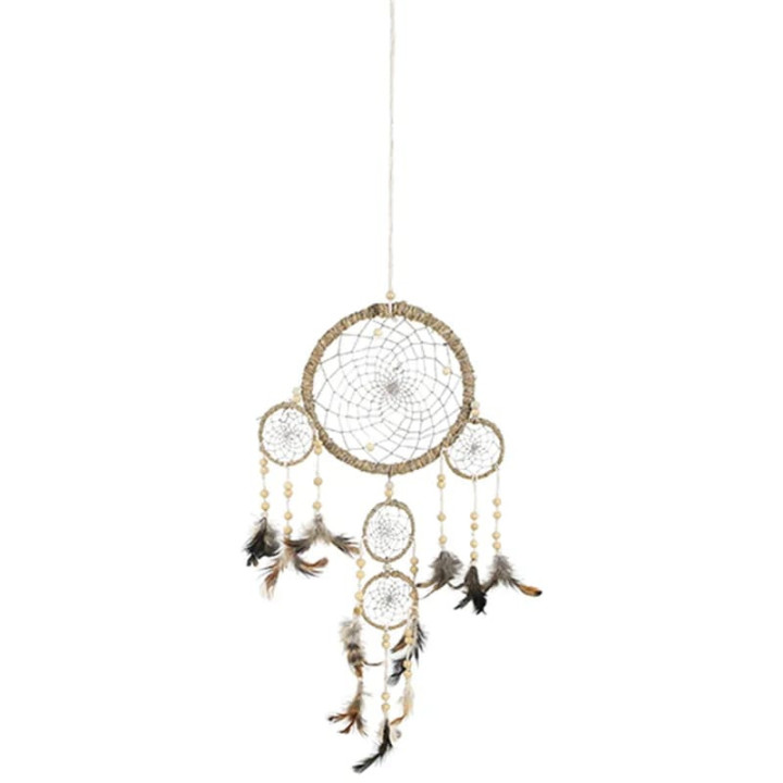 Capteur de rêves en chanvre naturel M | Pieralune