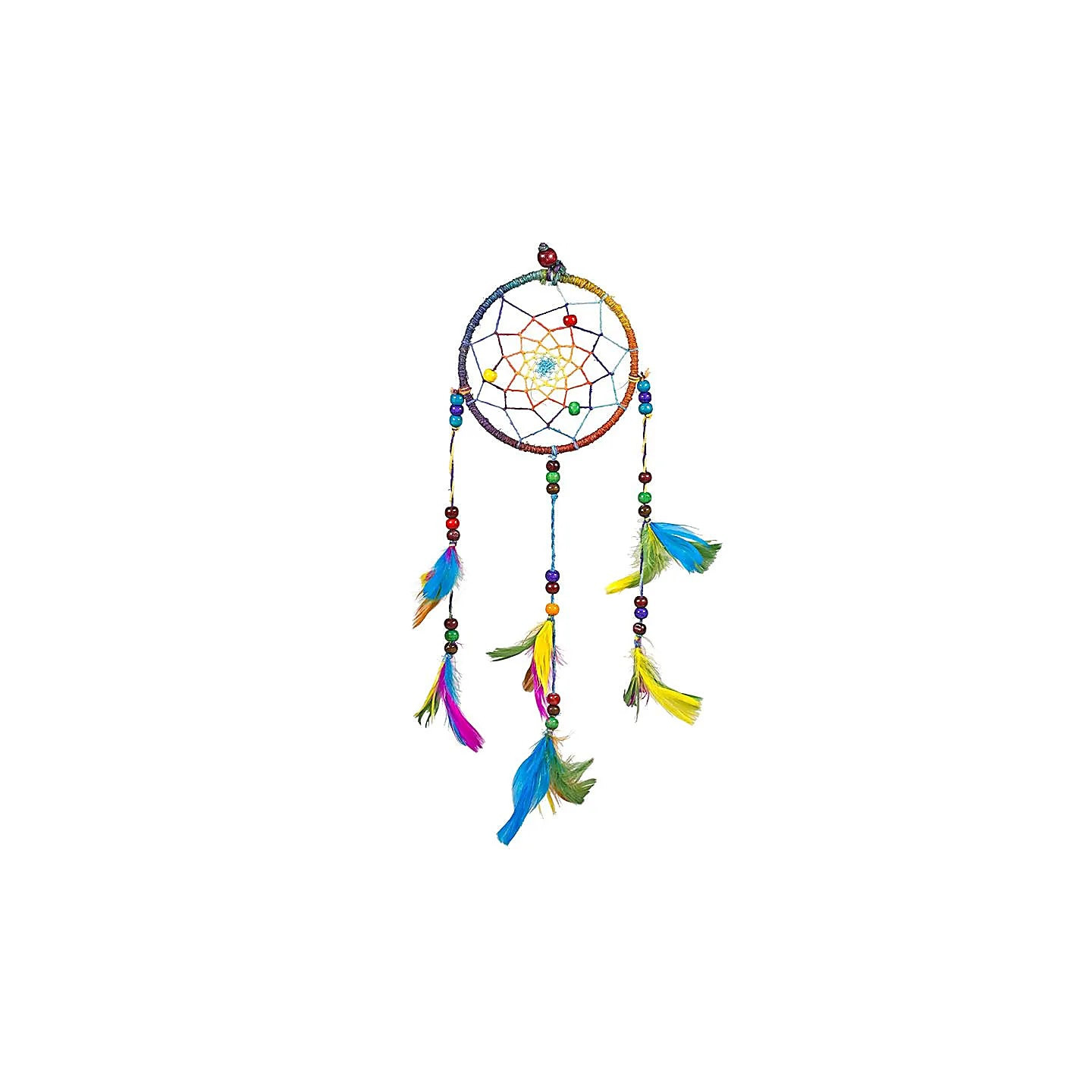 Capteur de rêves en chanvre arc en ciel S | Pieralune