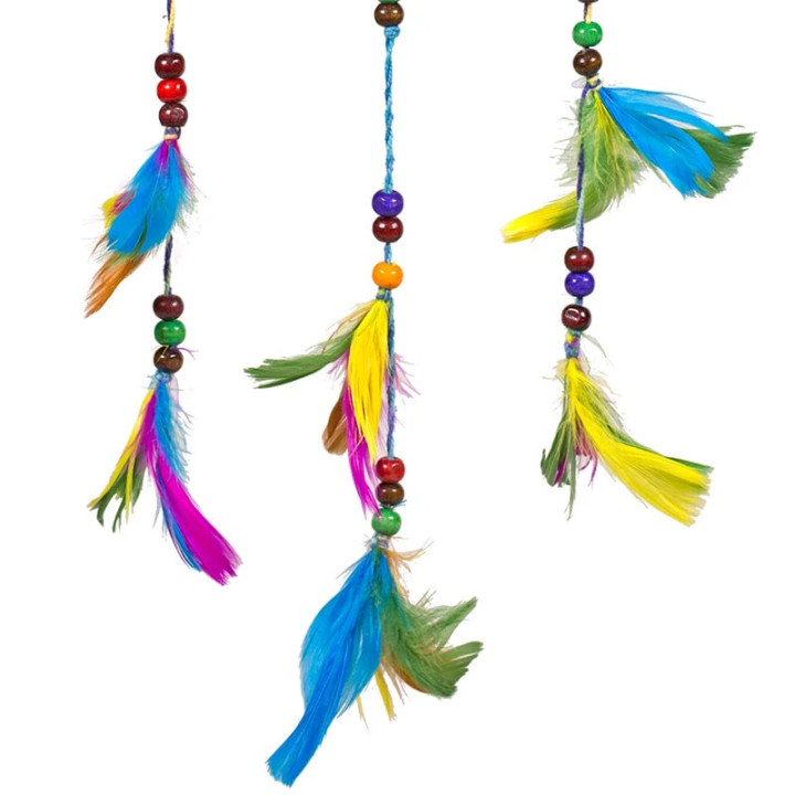 Capteur de rêves en chanvre arc en ciel S | Pieralune