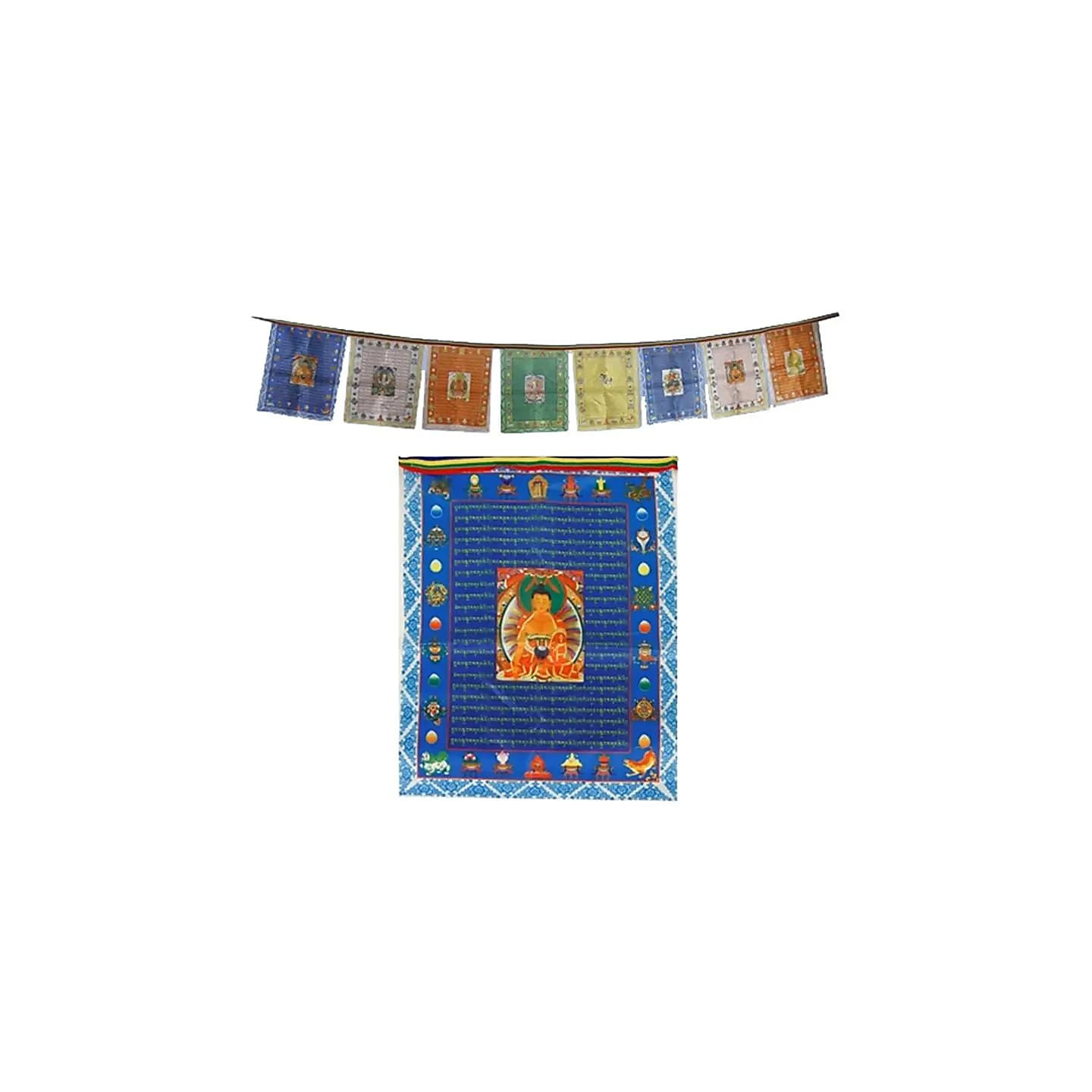 Drapeaux de prières bouddhas fil de 10 | Pieralune