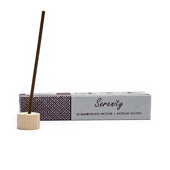 Encens aux herbes sans bambou avec support Serenity | Pieralune