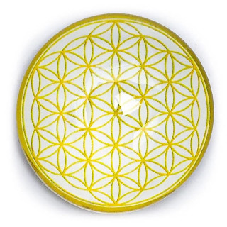 Aimant décoration Fleur de Vie couleur or | Pieralune