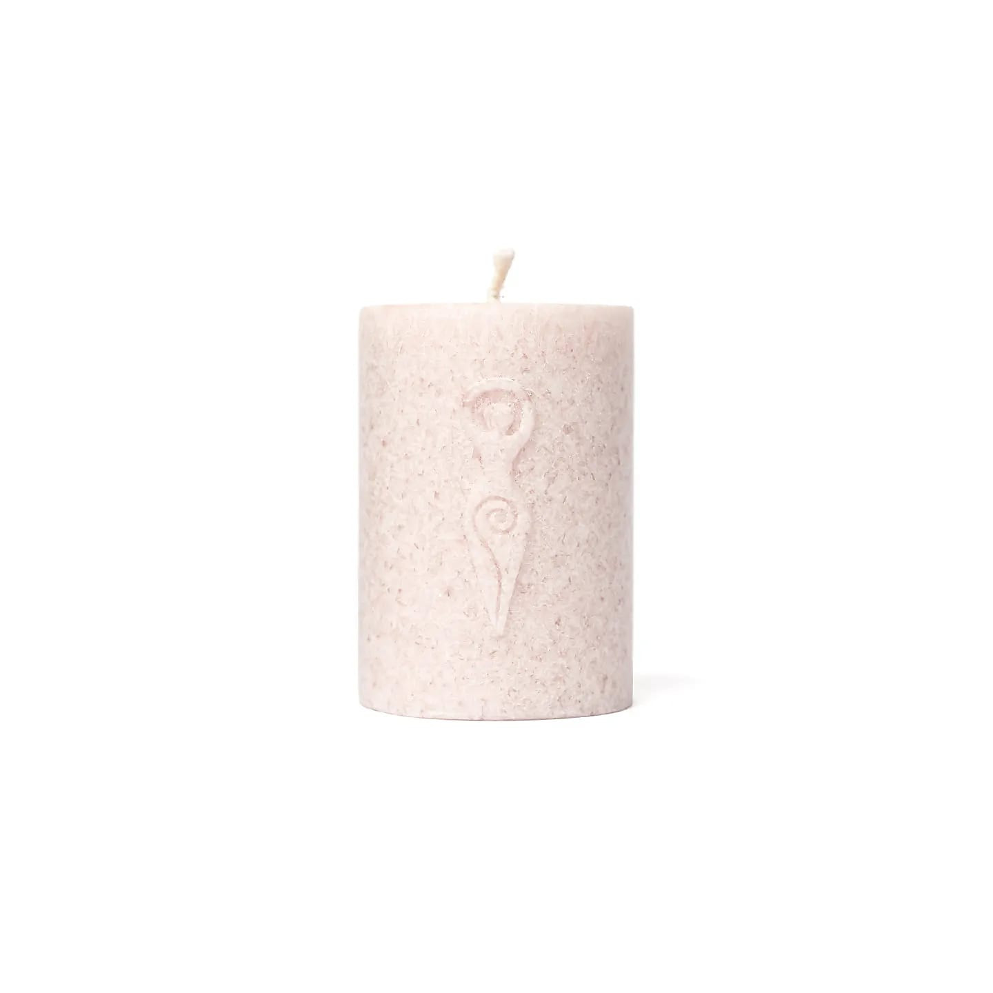 Bougie votive à relief Déesse stéarine rose doux | Pieralune