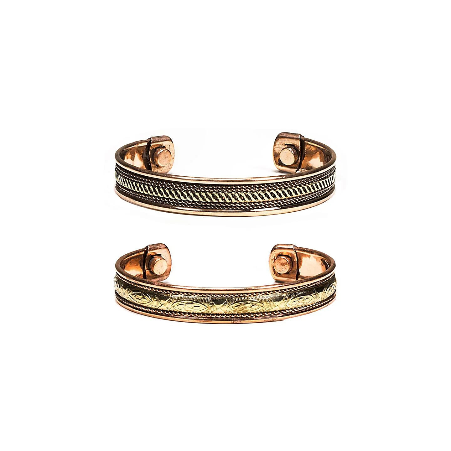 Bracelet cuivre magnétique - 2 pièces | Pieralune