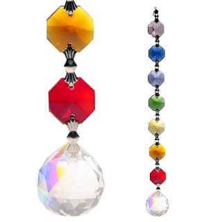 Cristal de fenêtre Aurora Sphère Feng-Shui Chakra | Pieralune
