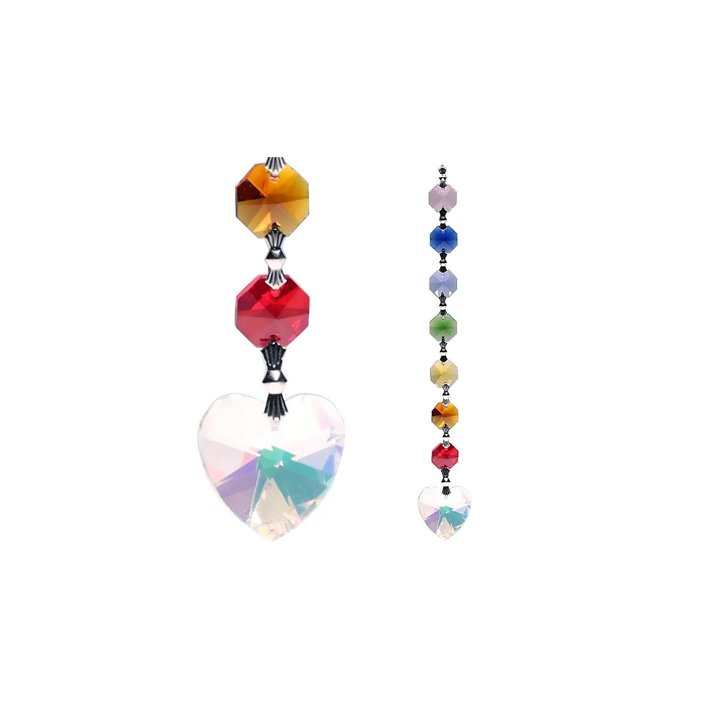Cristal de fenêtres Aurora Coeur Feng-Shui Chakra | Pieralune