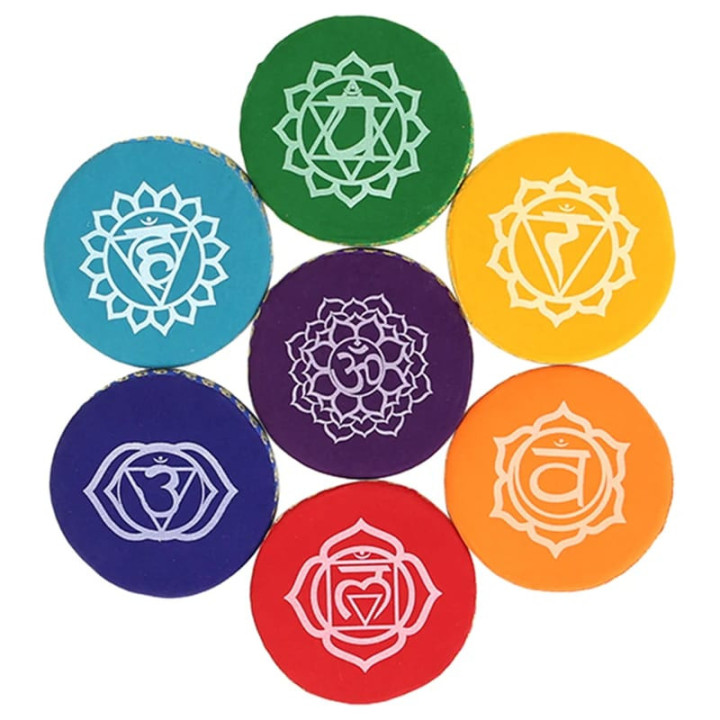 Coussins pour bols chantants SET 7 chakra | Pieralune