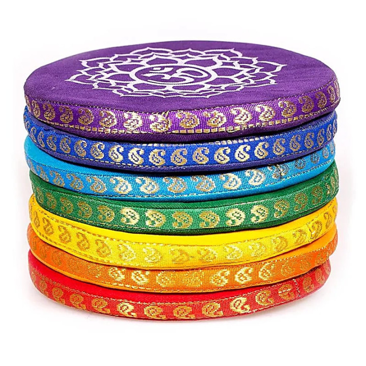 Coussins pour bols chantants SET 7 chakra grand | Pieralune
