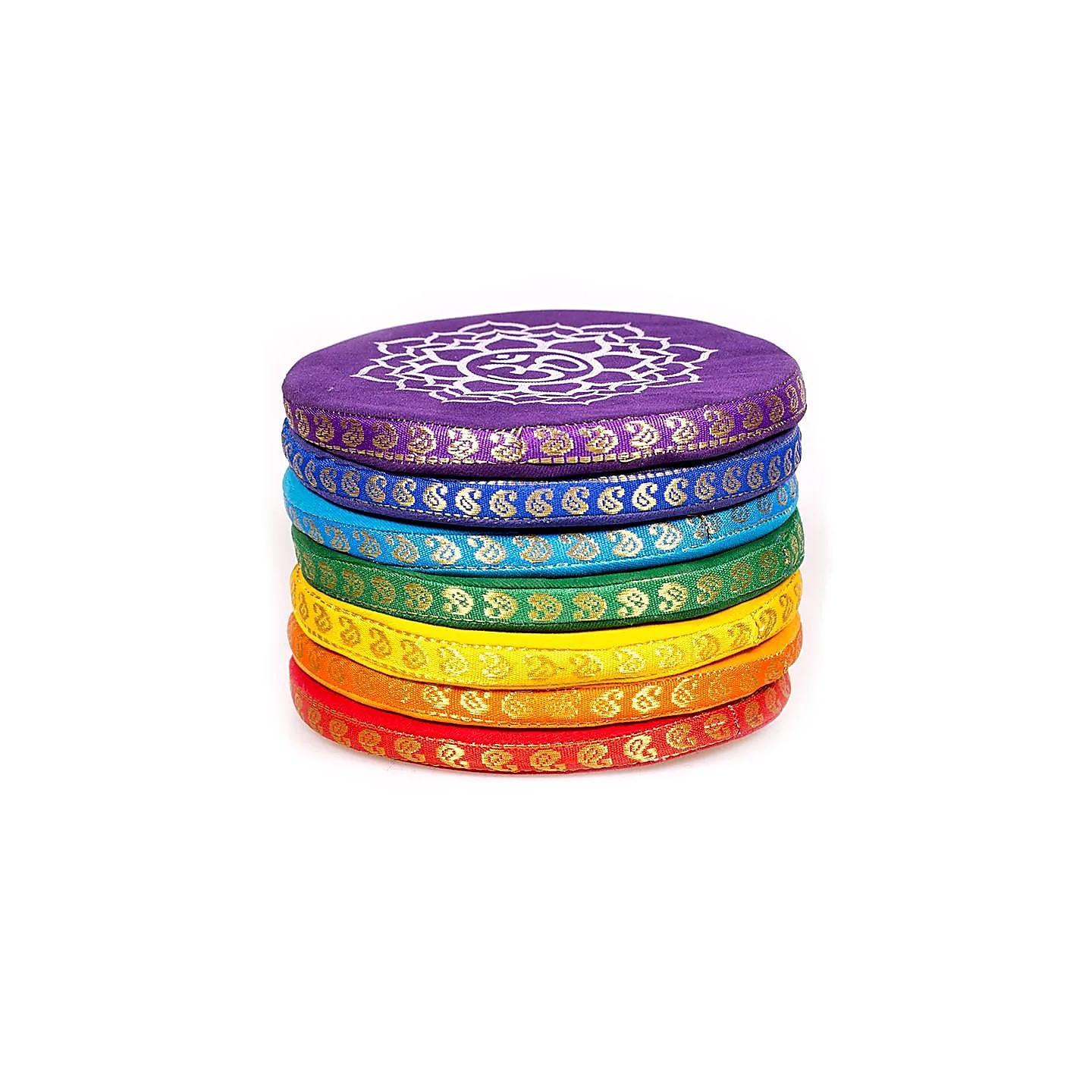 Coussins pour bols chantants SET 7 chakra grand | Pieralune
