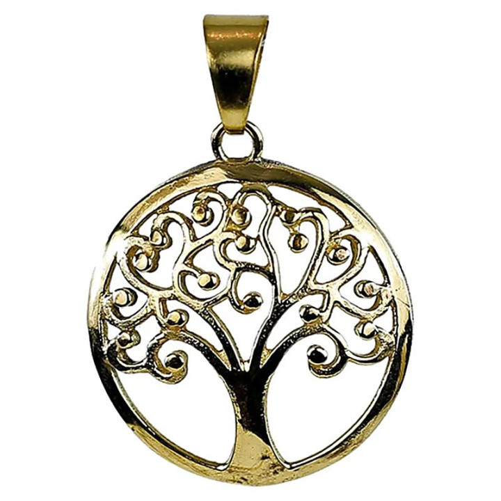 Pendentif Arbre de la Vie Laiton doré | Pieralune