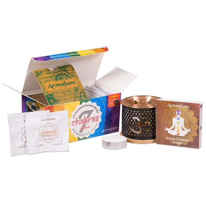 SET échantillons Aromafume Chakra:Diffuseur+briques d'e... | Pieralune