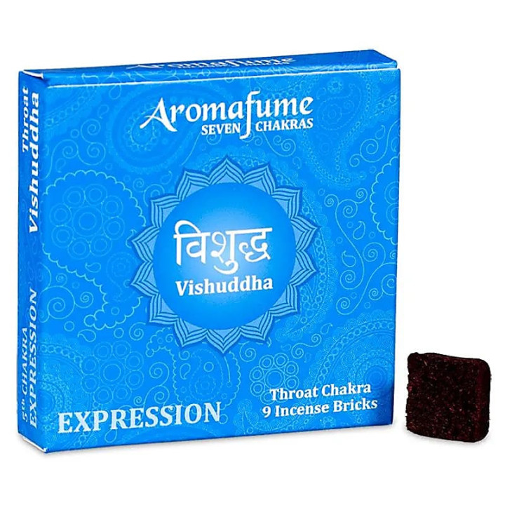 Aromafume briques d'encens Chakra 5°chakra | Pieralune